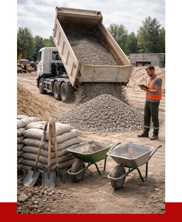 Доставка нерудных материалов в Бирске от 1247 руб. | ПРОНЕРУДБрк