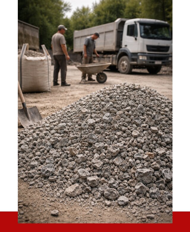 Гранитный щебень фракция 20-40 в Бирске от 3326 руб. ПРОНЕРУДБрк