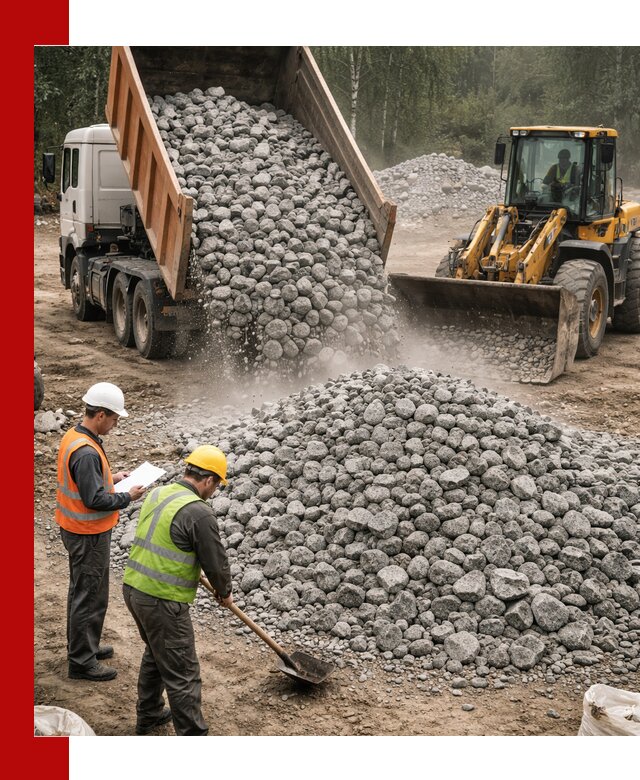 Гранитный щебень фракция 70-150 доставка в Бирске