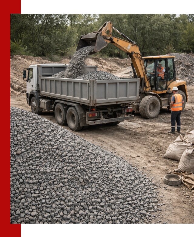Доставка гравийного щебня в Бирске оптом и в розницу