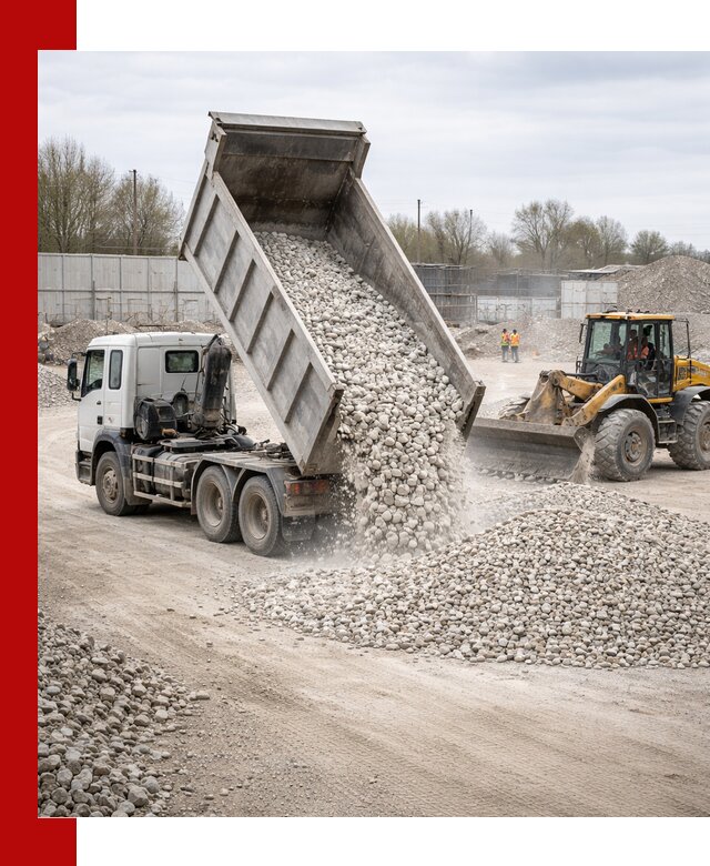 Доставка и продажа известнякового щебня в Бирске