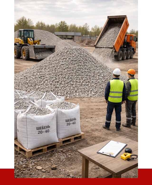 Известняковый щебень 20-40 в Бирске от 2183 р. ПРОНЕРУДБрк
