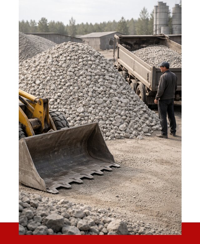 Известняковый щебень фракция 40-70 в Бирске от 4365 р. | ПРОНЕРУДБрк