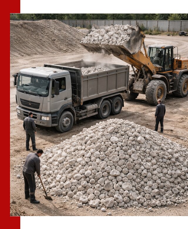 Известняковый щебень фракция 70–150 с доставкой в Бирске