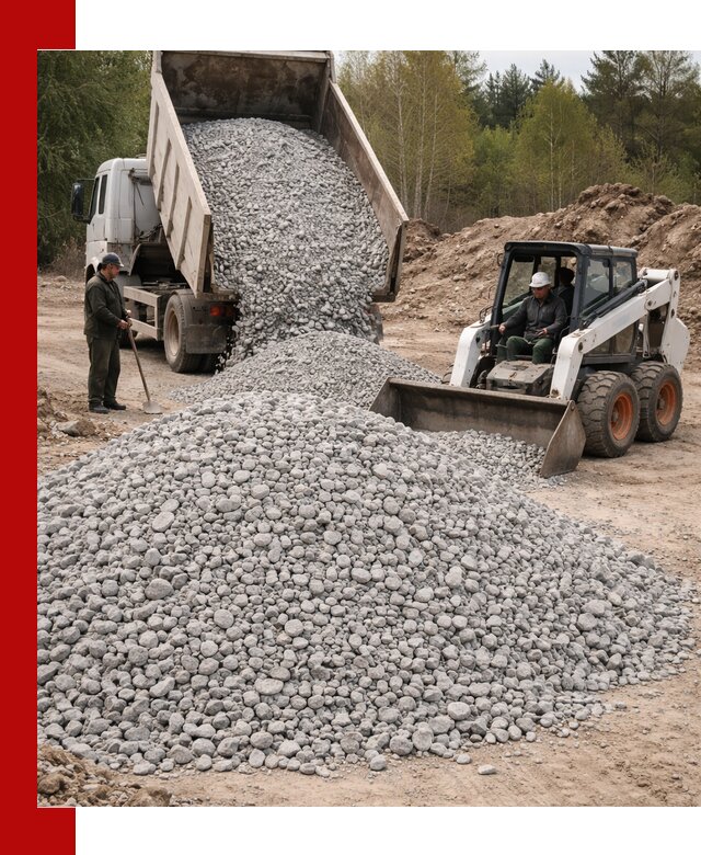 Доставка доломитового щебня в Бирске напрямую от карьера