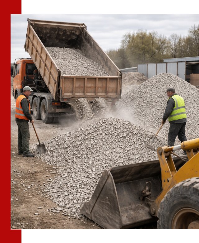 Доломитовый щебень фракции 5-20 с доставкой в Бирске