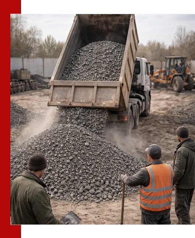 Доставка шлакового щебня в удобные сроки по выгодной цене в Бирске
