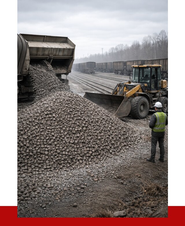 Купить железнодорожный щебень в Бирске от 2910 р. | ПРОНЕРУДБрк