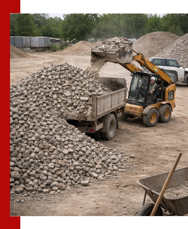 Доставка вторичного щебня в Бирске для строительных работ