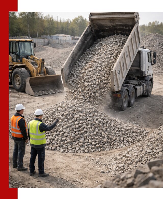 Вторичный щебень фракция 40–70 доставка в Бирске