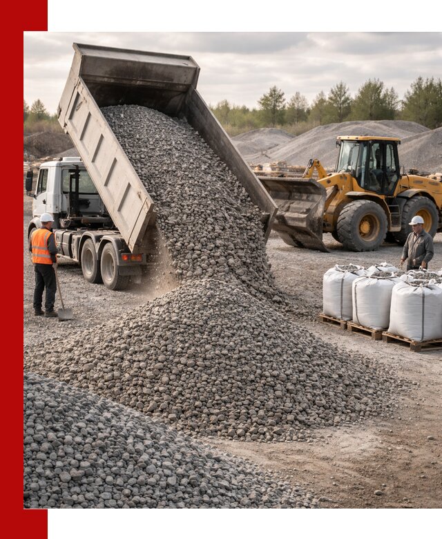 Бетонный щебень фракция 5–20 с доставкой в Бирске