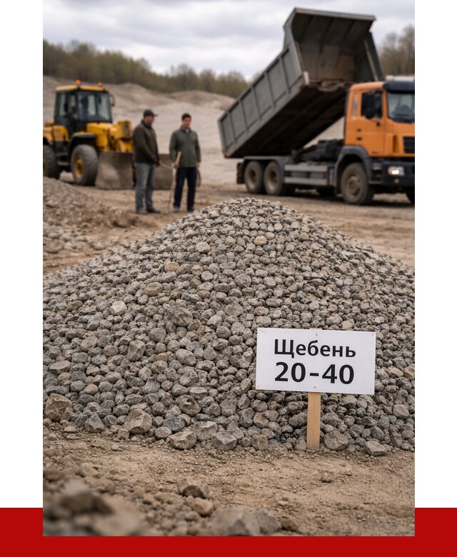 Бетонный щебень фракция 20-40 в Бирске от 2547 р. | ПРОНЕРУДБрк