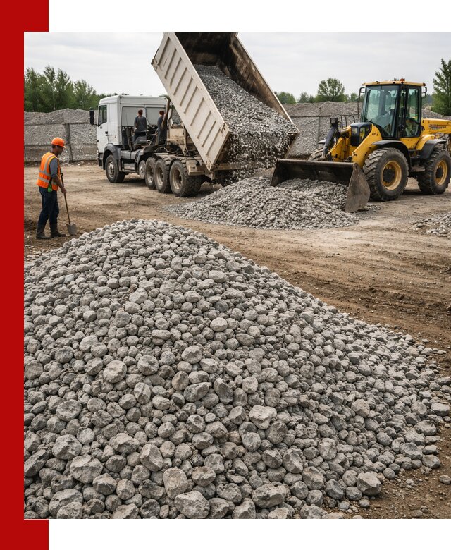 Доставка бетонного щебня фракции 40-70 в Бирске