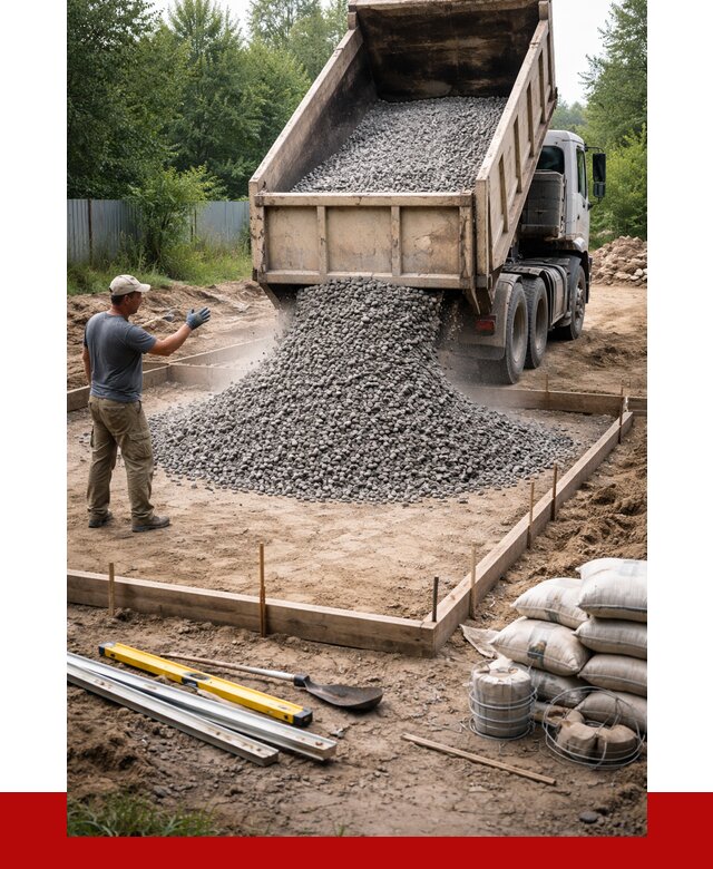 Купить щебень для фундамента в Бирске от 4677 р. | ПРОНЕРУДБрк