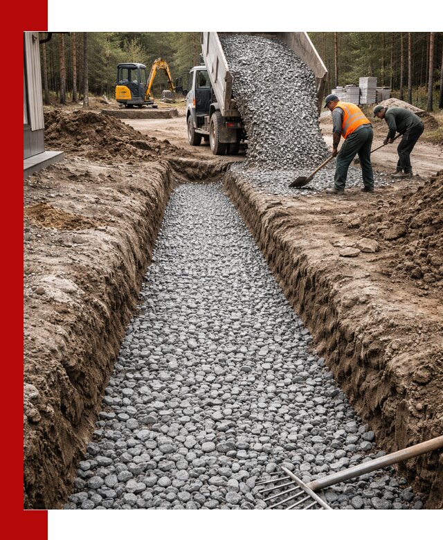 Щебень для дренажа с доставкой в Бирске высокого качества