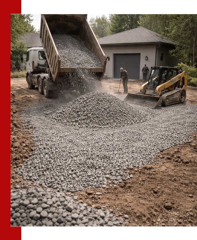 Щебень для парковки в Бирске: доставка и укладка качественного материала