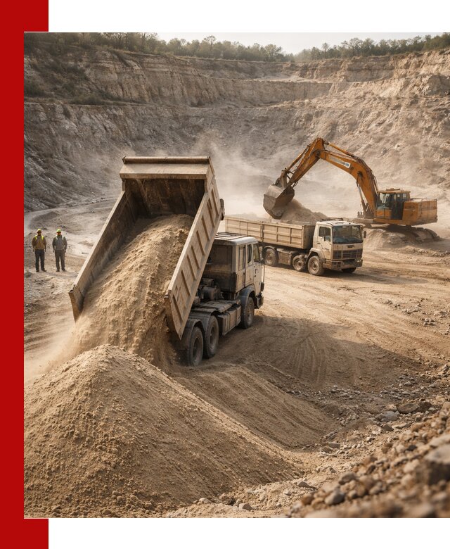 Карьерный песок навалом с доставкой в Бирске