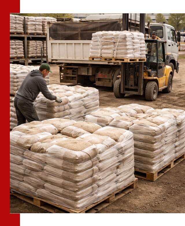 Карьерный песок в мешках с доставкой в Бирске