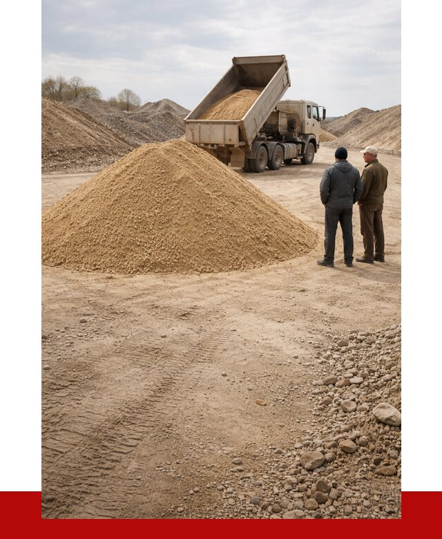 Карьерный песок крупнозернистый в Бирске от 8835 р | ПРОНЕРУДБрк