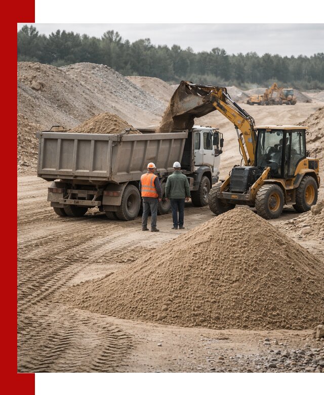 Карьерный среднезернистый песок с доставкой в Бирске