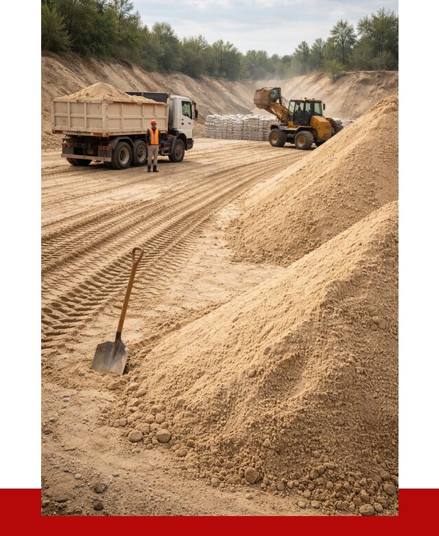 Карьерный песок мелкозернистый в Бирске от 9355 р. | ПРОНЕРУДБрк