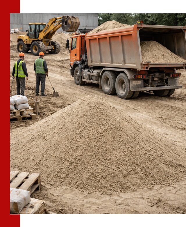 Доставка и продажа мытого речного песка в Бирске