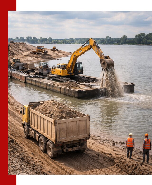 Намывной песок с доставкой в Бирске оптом и в розницу