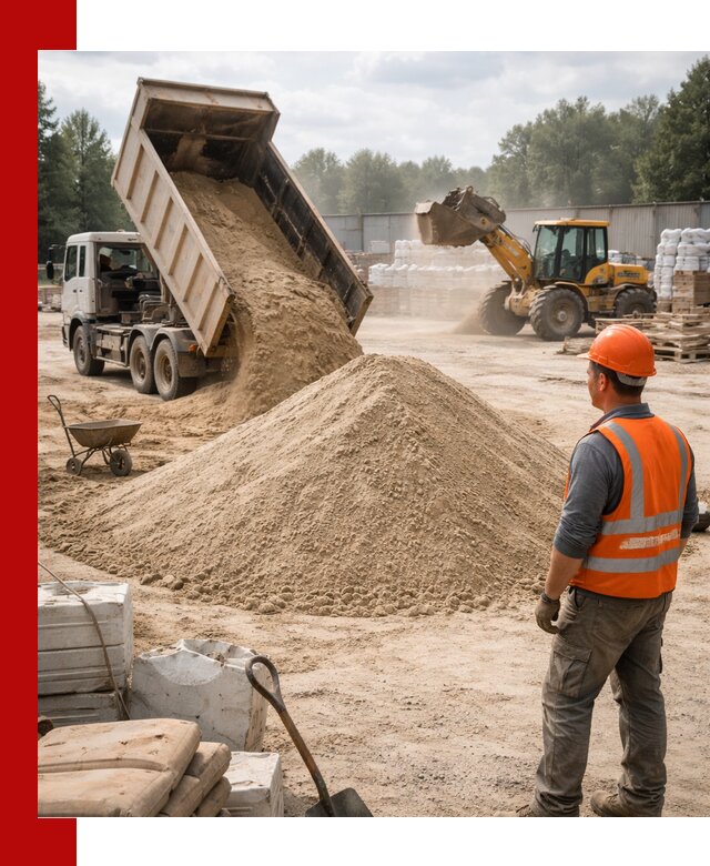 Доставка строительного песка с самосвалом в Бирске