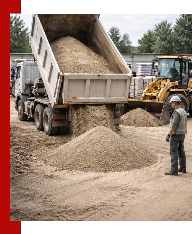 Поставка и доставка песка для бетона в Бирске