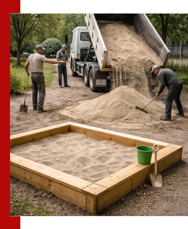 Песок для песочницы с доставкой в Бирске недорого и чистый