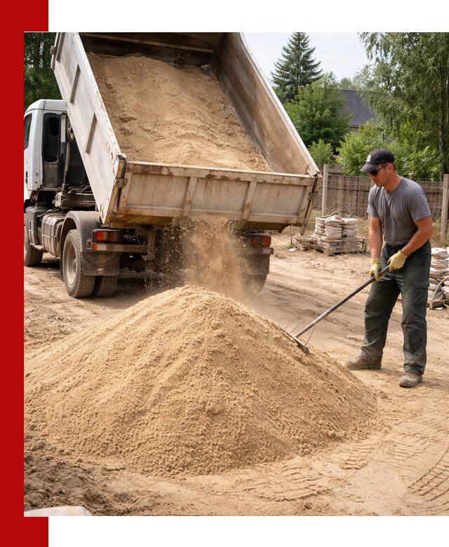 Доставка сухого песка самосвалами в Бирске