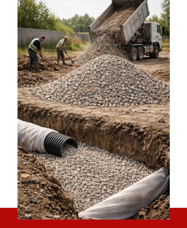 Гравий для дренажа в Бирске от 2287 р., доставка ПРОНЕРУДБрк