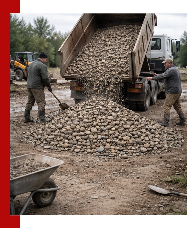 Доставка гальки речной оптом и в розницу в Бирске