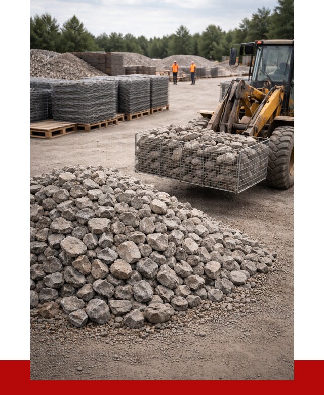 Камень для габионов фракция 70-150 в Бирске от 4365 р. | ПРОНЕРУДБрк