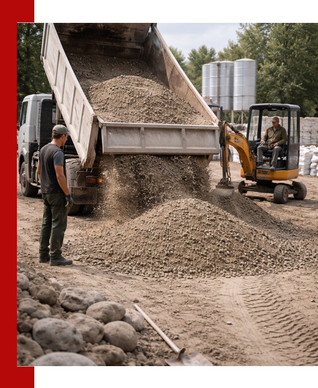 Доставка ПГС С3 в Бирске самосвалами и миксерами