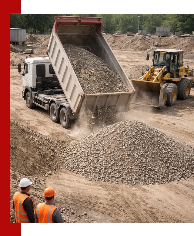 Щебень с песком (ЩГПС С2) с доставкой в Бирске