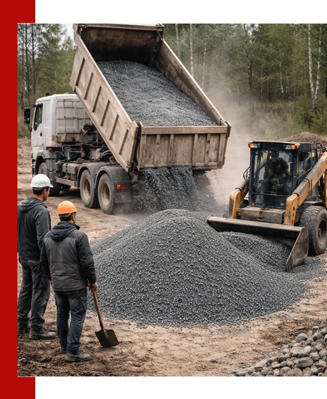 Гранитный отсев 0-5 с доставкой и разгрузкой в Бирске