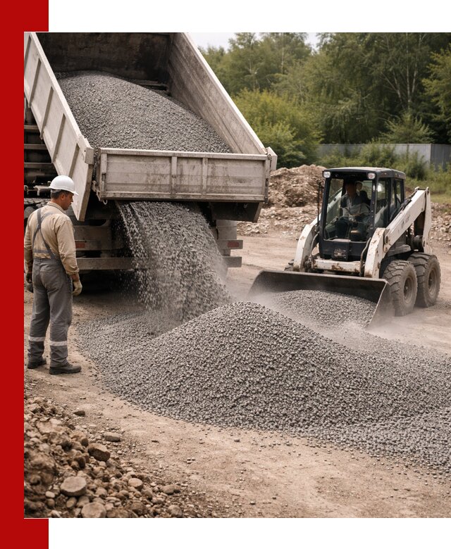 Доставка гравийного отсева 0-5 в Бирске оптом и в розницу