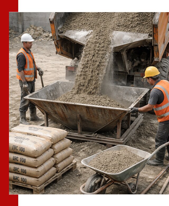 Доставка цементно-песчаной смеси М100 в Бирске