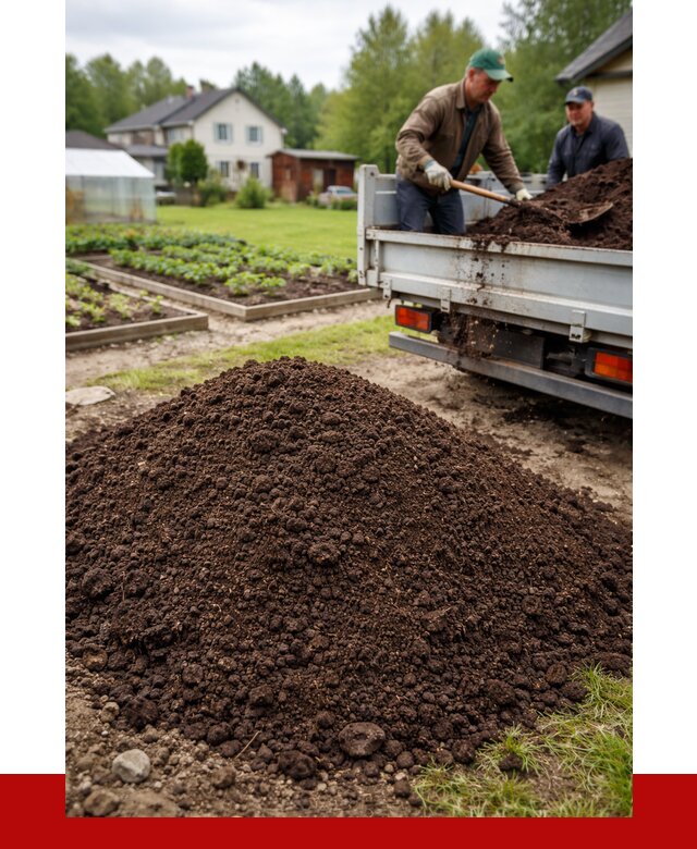 Плодородный грунт в Бирске с доставкой от 4365 р. | ПРОНЕРУДБрк