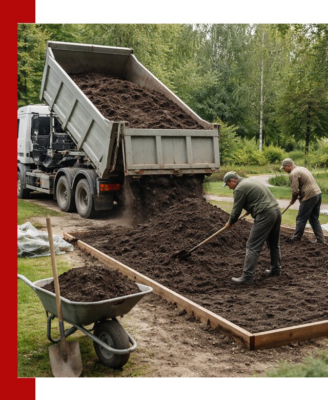 Доставка грунта для озеленения и благоустройства в Бирске