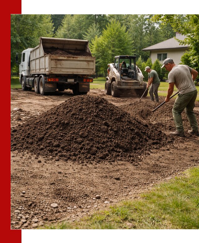 Доставка и укладка грунта для газона в Бирске