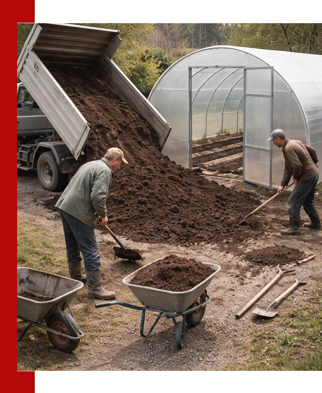 Грунт для теплицы с доставкой в Бирске — плодородный субстрат под растения