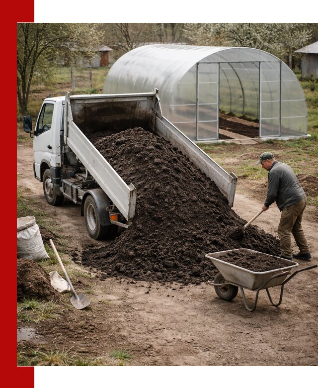 Чернозем для теплицы с доставкой в Бирске