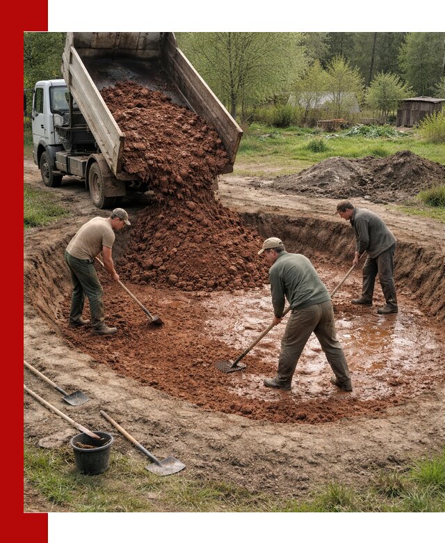 Купить качественную глину для пруда в Бирске