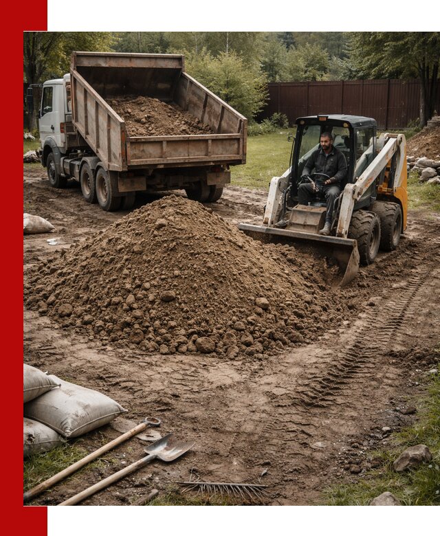 Суглинок для планировки участков в Бирске с доставкой и выгрузкой