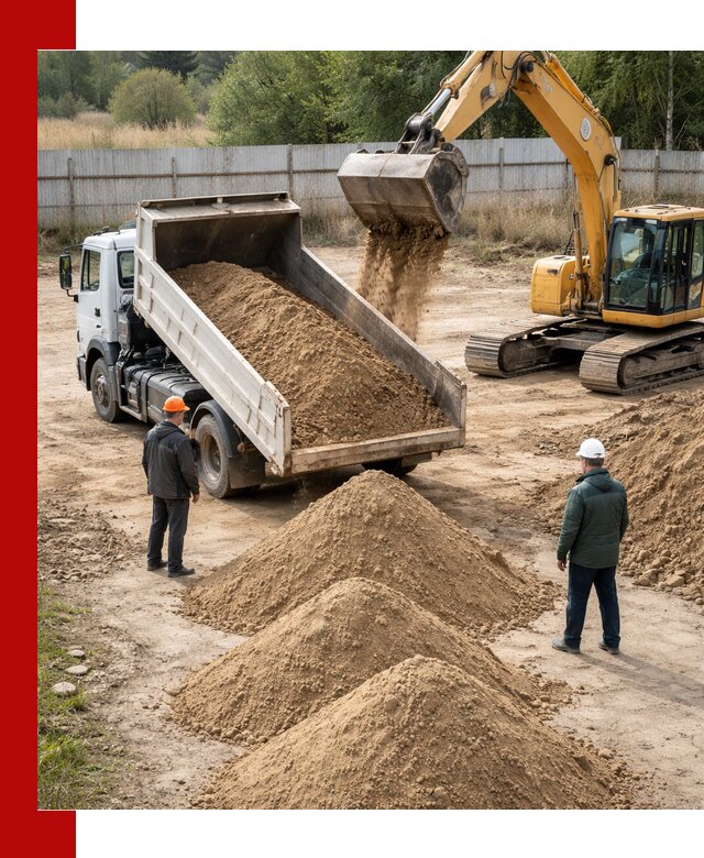Доставка супеси вагонными и автопартиями в Бирске