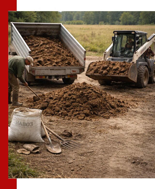 Доставка конского навоза в Бирске с разгрузкой и доставкой на объект