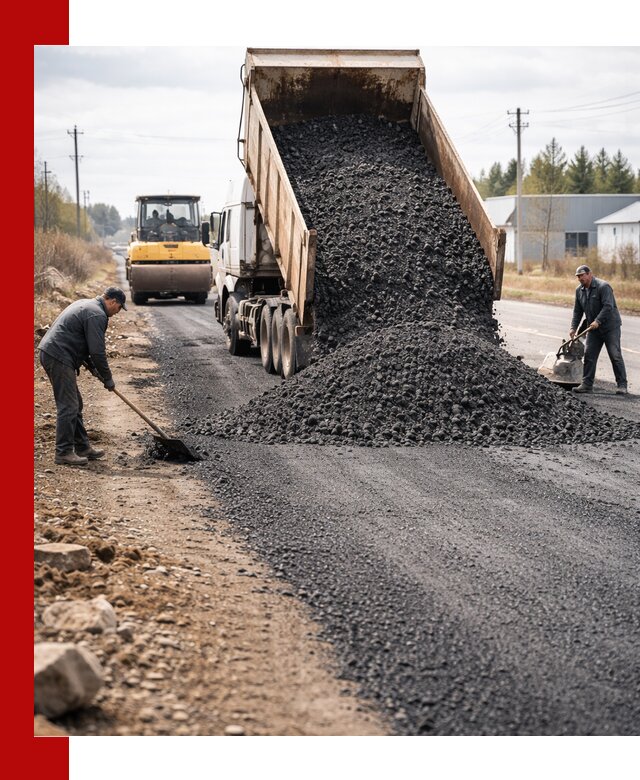 Асфальтовая крошка для дорог в Бирске — поставка и доставка