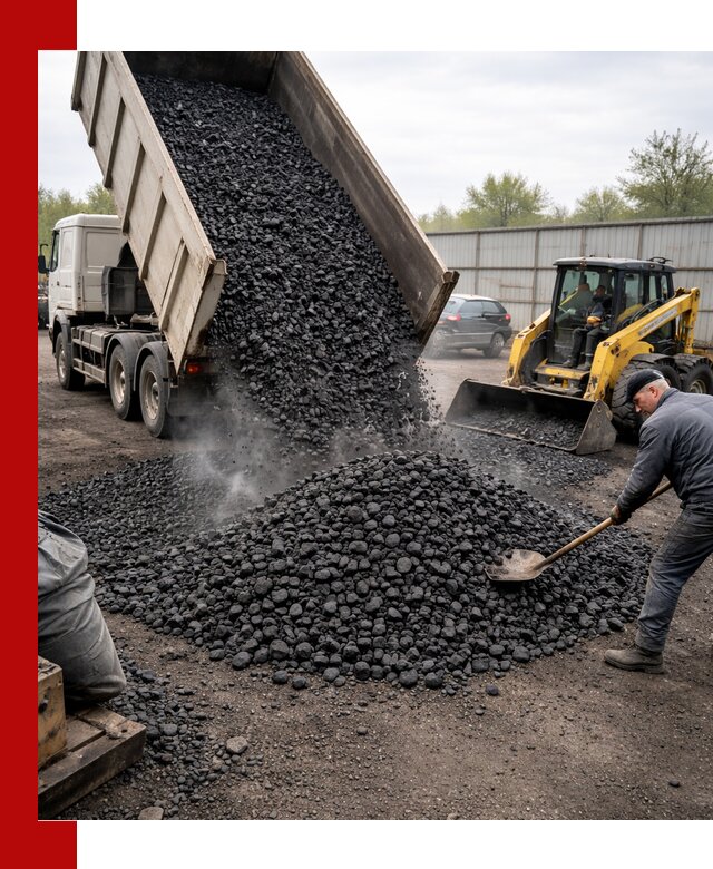 Доставка угля орех в Бирске оптом и в розницу